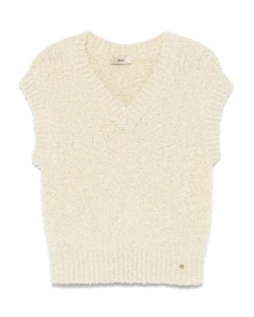Herno スパンコール タンクトップ Natural