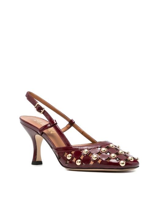 Evaluna Pink Escarpins À Découpe Sur L'Arrière