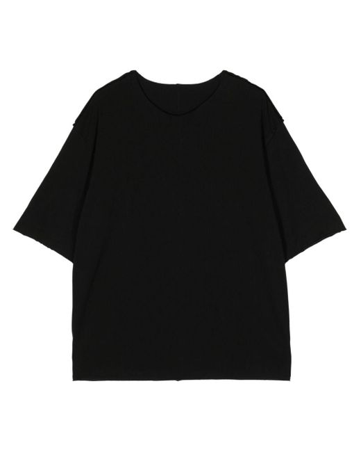 T-shirt en coton à col rond Attachment pour homme en coloris Black