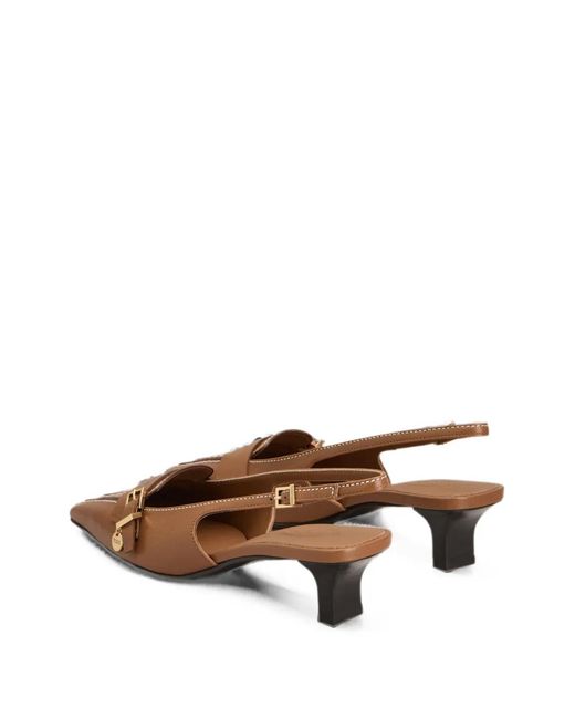 Tod's Brown Slingback Pumps