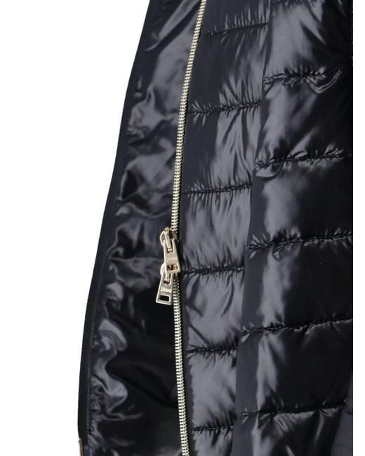Herno Blue Veste À Design Matelassé