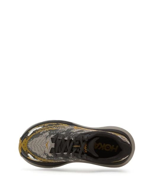 Hoka One One Black Stinson 7 Logo Print Sneakers for men