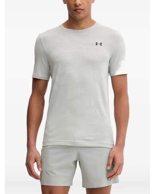 Under Armour Gray Vanish Elite Logo-Print Short-Sleeve T-Shirt for men