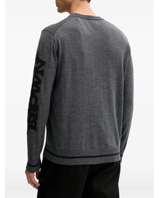 Iceberg Gray Long-Sleeves Sweater for men