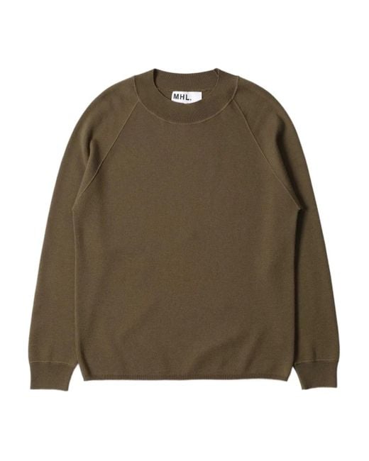 MHL by Margaret Howell Green Crew-Neck Sweatshirt for men