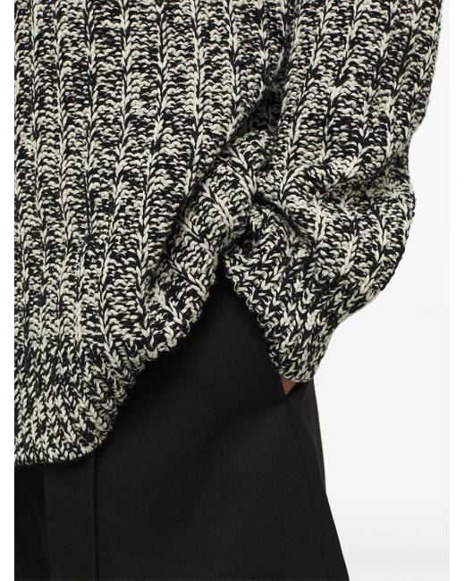 Jil Sander Gray Jacquard Wool Blend Jumper for men