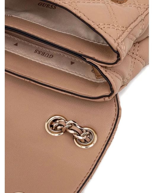Guess Natural Quilted crossbody bag