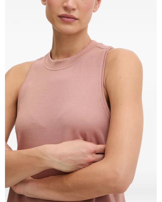 Adidas By Stella McCartney Pink Logo-Print Tank Top