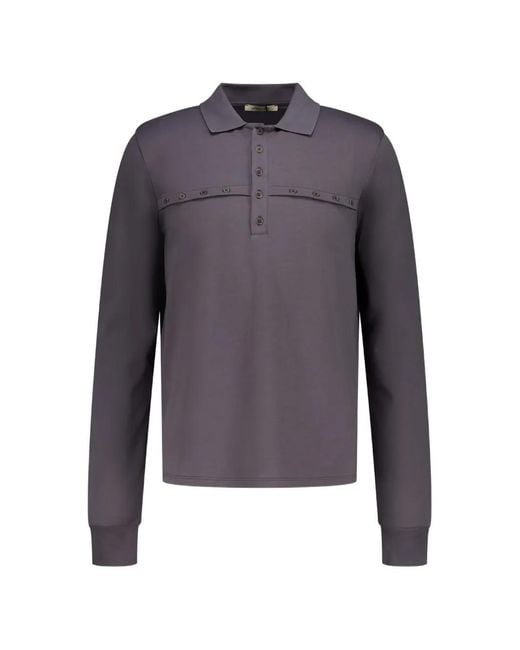 Paloma Wool Blue Buttoned Polo Shirt for men