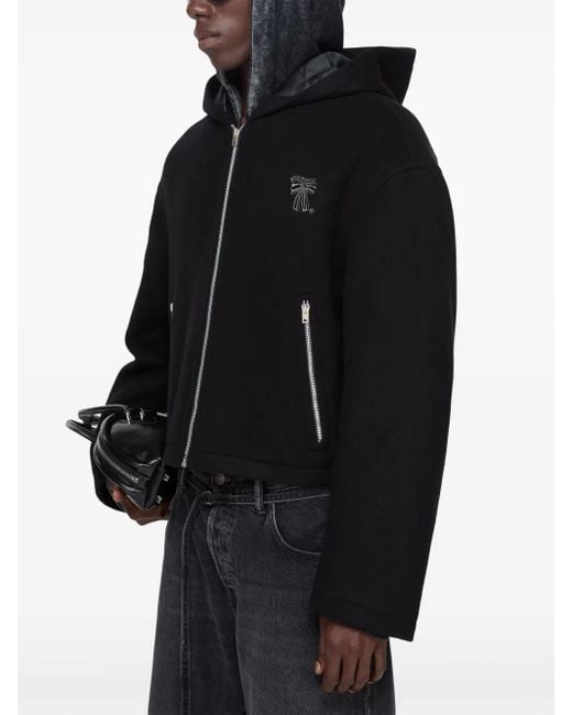 Chaqueta con lazo bordado Acne de hombre de color Black