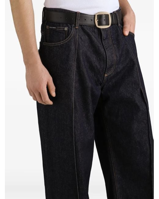 Dolce & Gabbana Black Denim Trousers for men