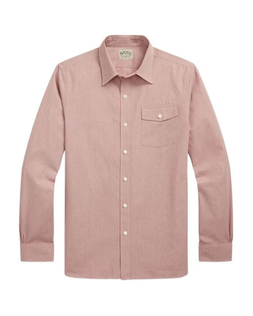 メンズ RRL コットン シャツ Pink