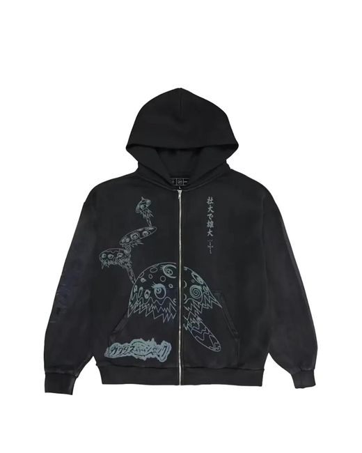 Travis Scott Black X Fragment X Takashi Murakami Reborn Hoodie for men