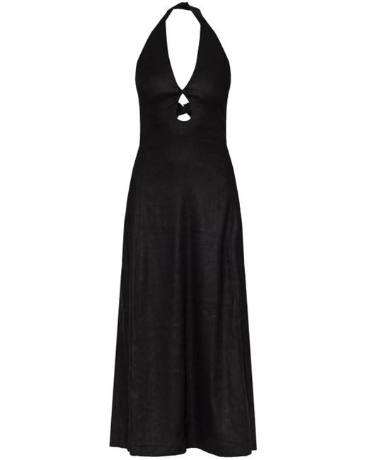 Cult Gaia Black Lianna Midi Dress