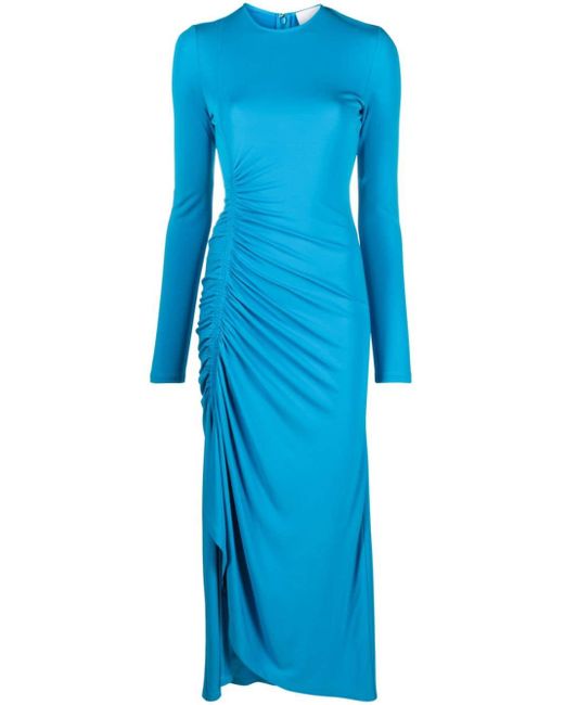 Robe drapée à manches longues Givenchy en coloris Blue