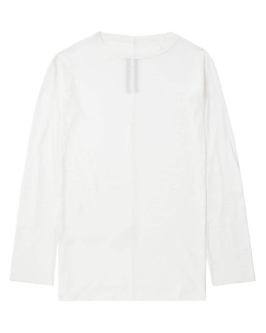 Rick Owens White Lido Long-sleeve T-shirt for men