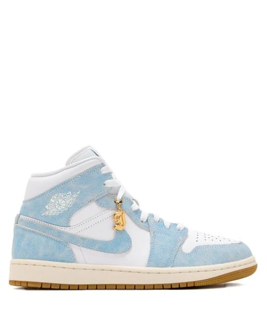Nike Blue Air Jordan 1 High-Top Sneakers
