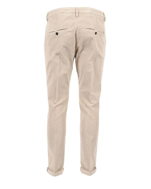 Dondup Natural Gaubert Corduroy-Cuffed Trousers for men
