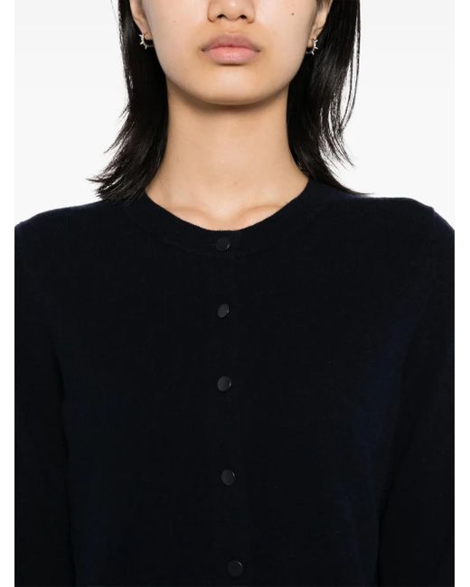 Cardigan Tipped Half Moon di Vince in Black