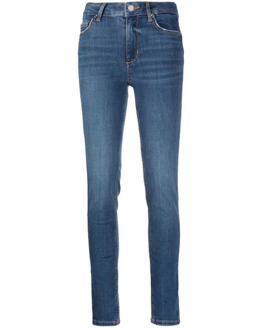 Vaqueros skinny con detalles de strass Liu Jo de color Blue