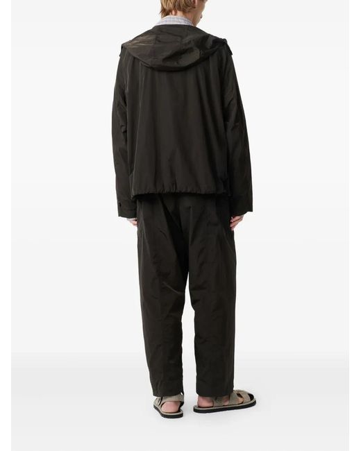 Studio Nicholson Black Hooded Jacket for men
