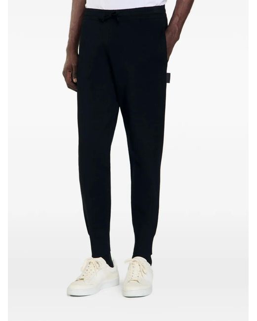Sandro Blue Knit Jogging Bottoms for men
