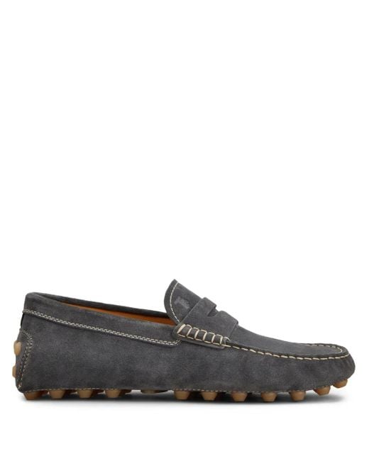 Tod's Gray Gommino Bubble Loafers for men
