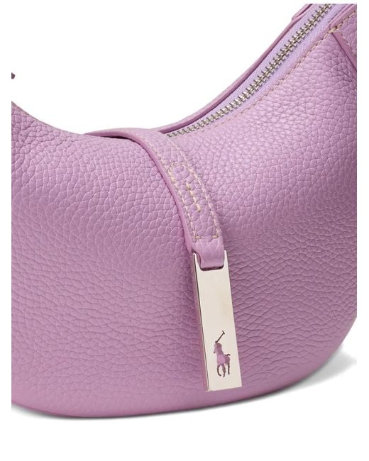 Polo Ralph Lauren Purple Mini Polo Id Shoulder Bag