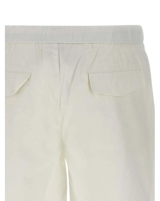 Sun 68 White Drawstring Bermuda Shorts for men