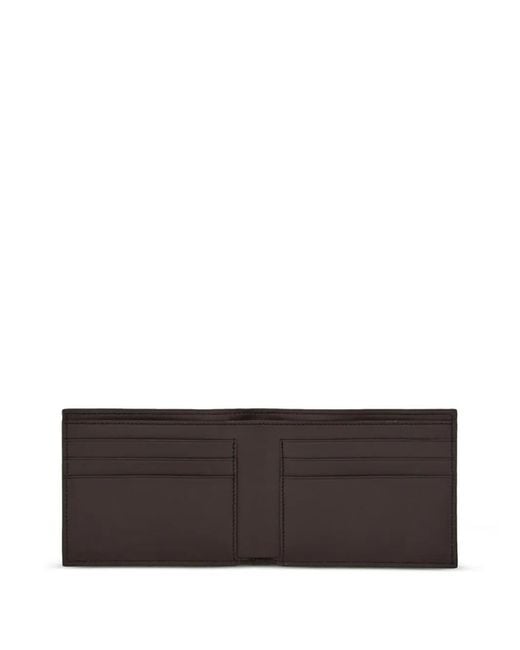 Ferragamo Black Bi-Fold Leather Wallet for men