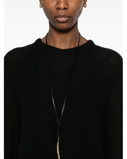 Pull À Design Ouvert Totême en coloris Black