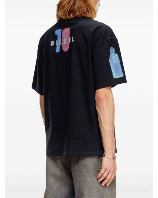 T-shirt T-Boxt-Q17 con stampa di DIESEL in Black da Uomo