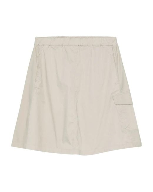 Marc O' Polo Natural Elastic-Waist Side-Pocket Mini Skirt