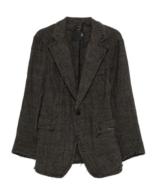 R13 Blazer Met Enkele Rij Knopen in het Black