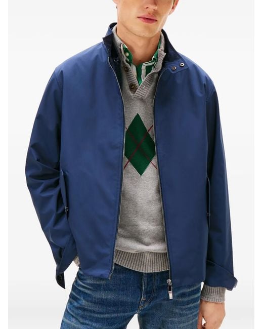 Tommy Hilfiger Blue Zipped Jacket for men