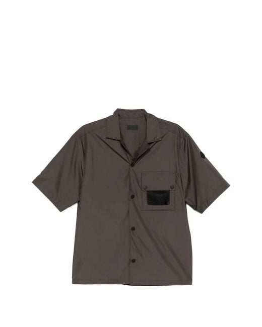 Moncler Brown Buttoned Pocket Shirt for men