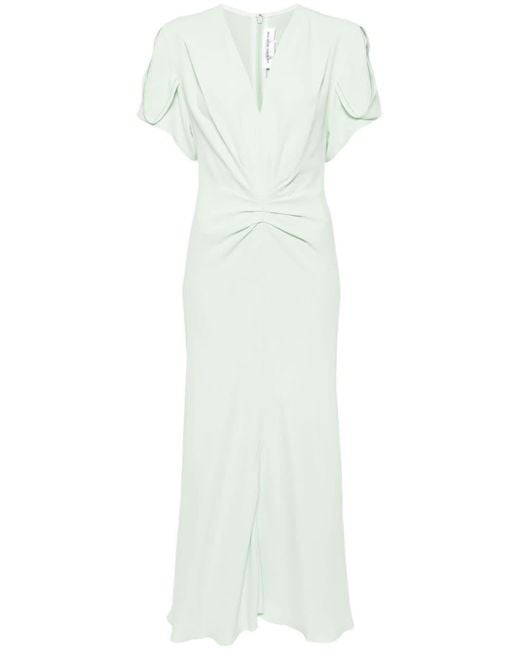 Victoria Beckham シャーリング ドレス White