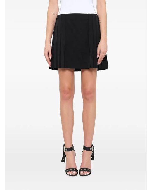 McQueen Black Pleated Skirt