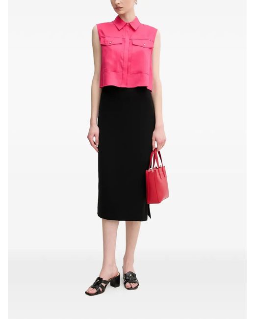 MARC AUREL Black Side Slit Skirt