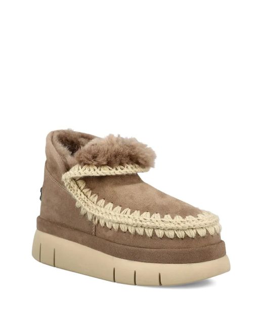 Mou Natural Bounce Suede Ankle Boots