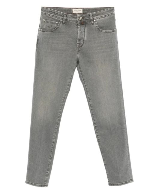 Jacob Cohen Gray Slim Cropped Denim Jeans for men
