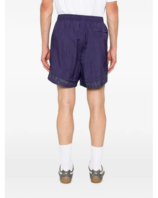 PUMA Purple X Fpf X Sb King Logo-Patch Drawstring Shorts for men