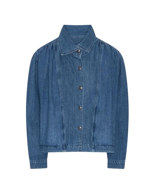 ROTATE BIRGER CHRISTENSEN Blue Veste Froncée En Jean