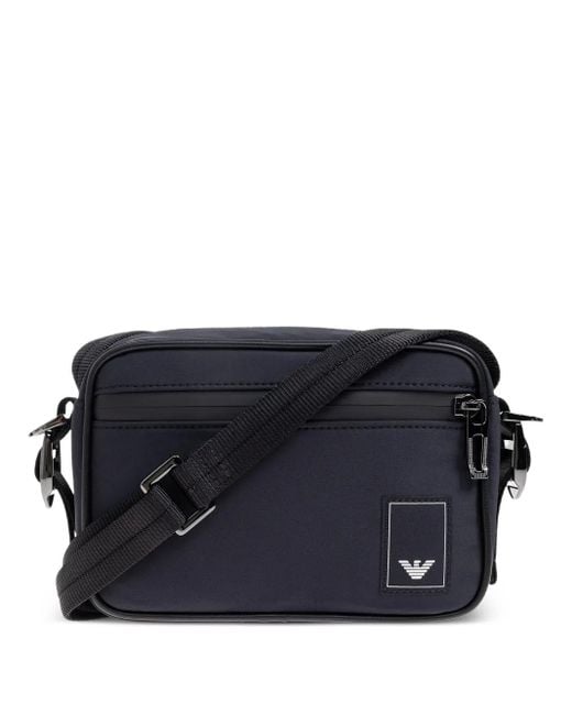 Emporio Armani Rugzak Met Logopatch En Rits in het Blue voor heren