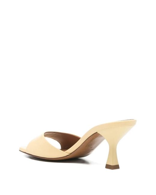 Maje Natural Leather Mules
