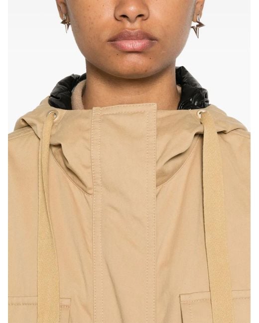 Dorothee Schumacher Natural Reversible Cotton Parka Coat