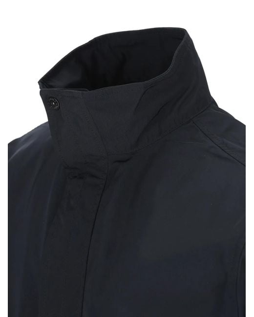 Stone Island Blue Zipped Blouson Jacket for men