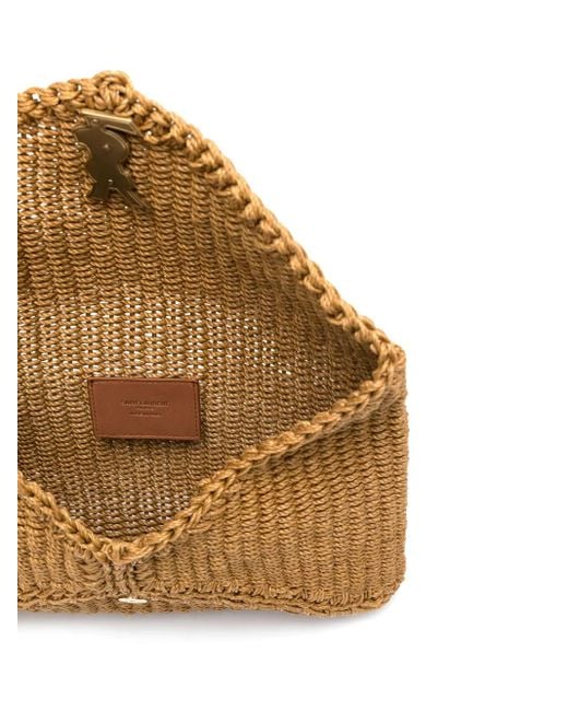 Saint Laurent Natural Große Cassandre Clutch