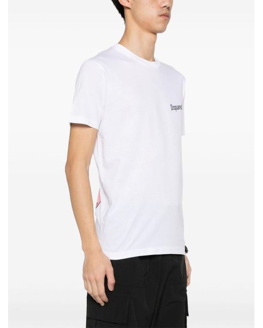 DSquared² White Cool Fit Cotton T-shirt for men