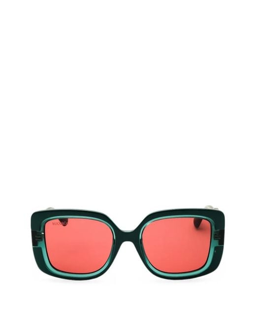 MAX&Co. Pink Oversized Square-Frame Sunglasses
